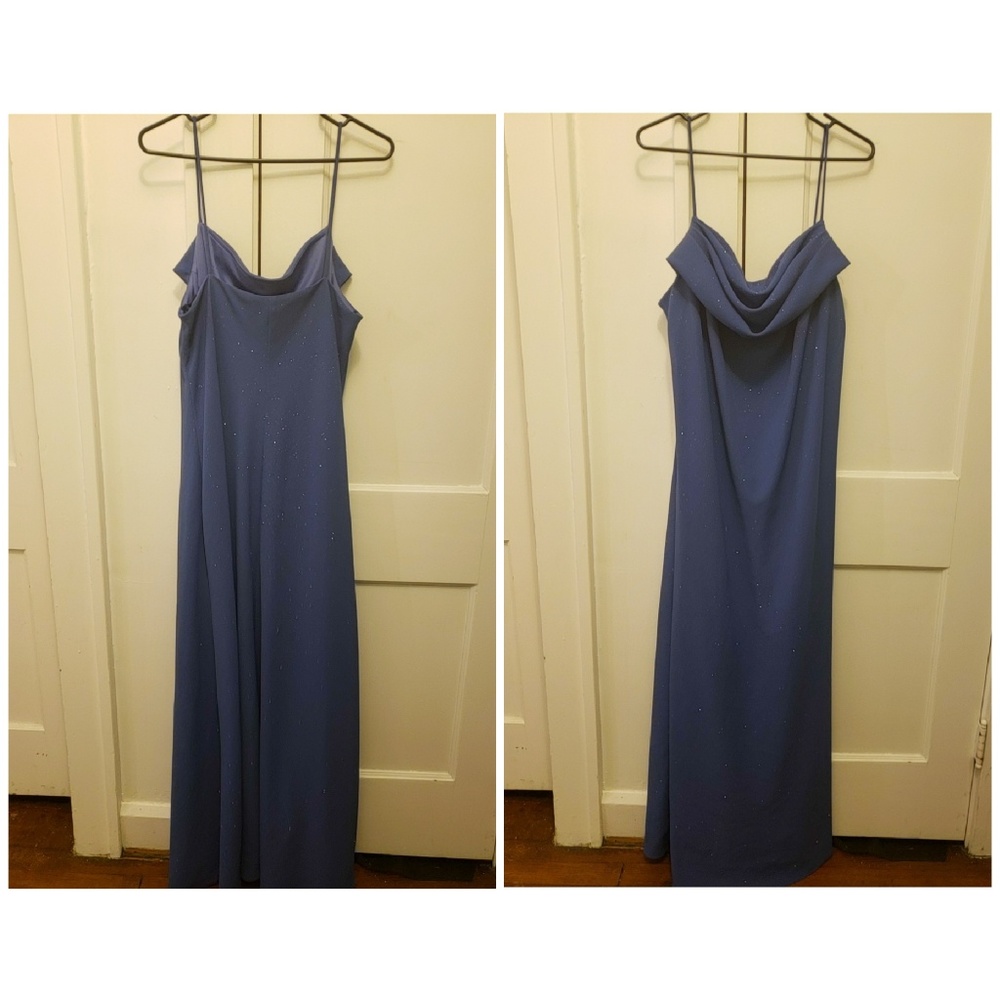 Blue sparkled formal dress